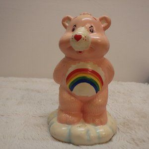 Vintage 1980's Cheer Bear Care Bear Piggy Bank